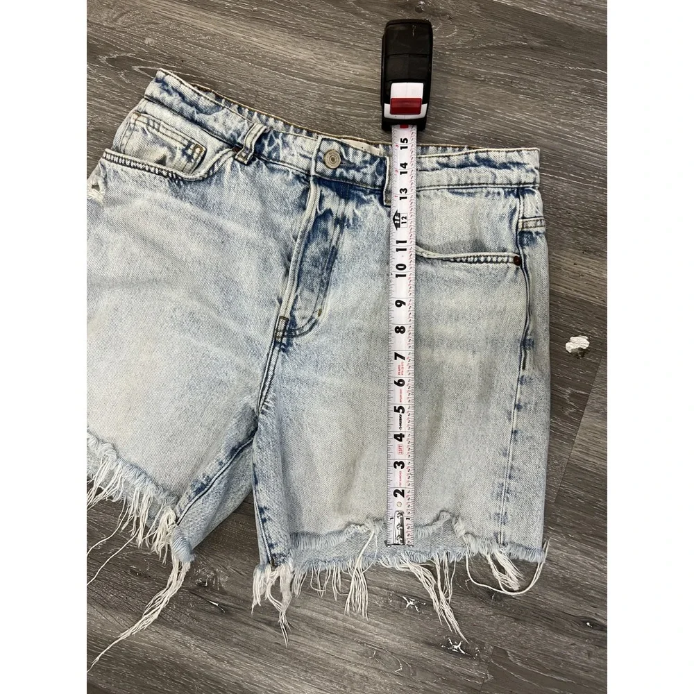 Reformation Jeans Raye Mid Rise Relaxed Denim Shorts Size 28